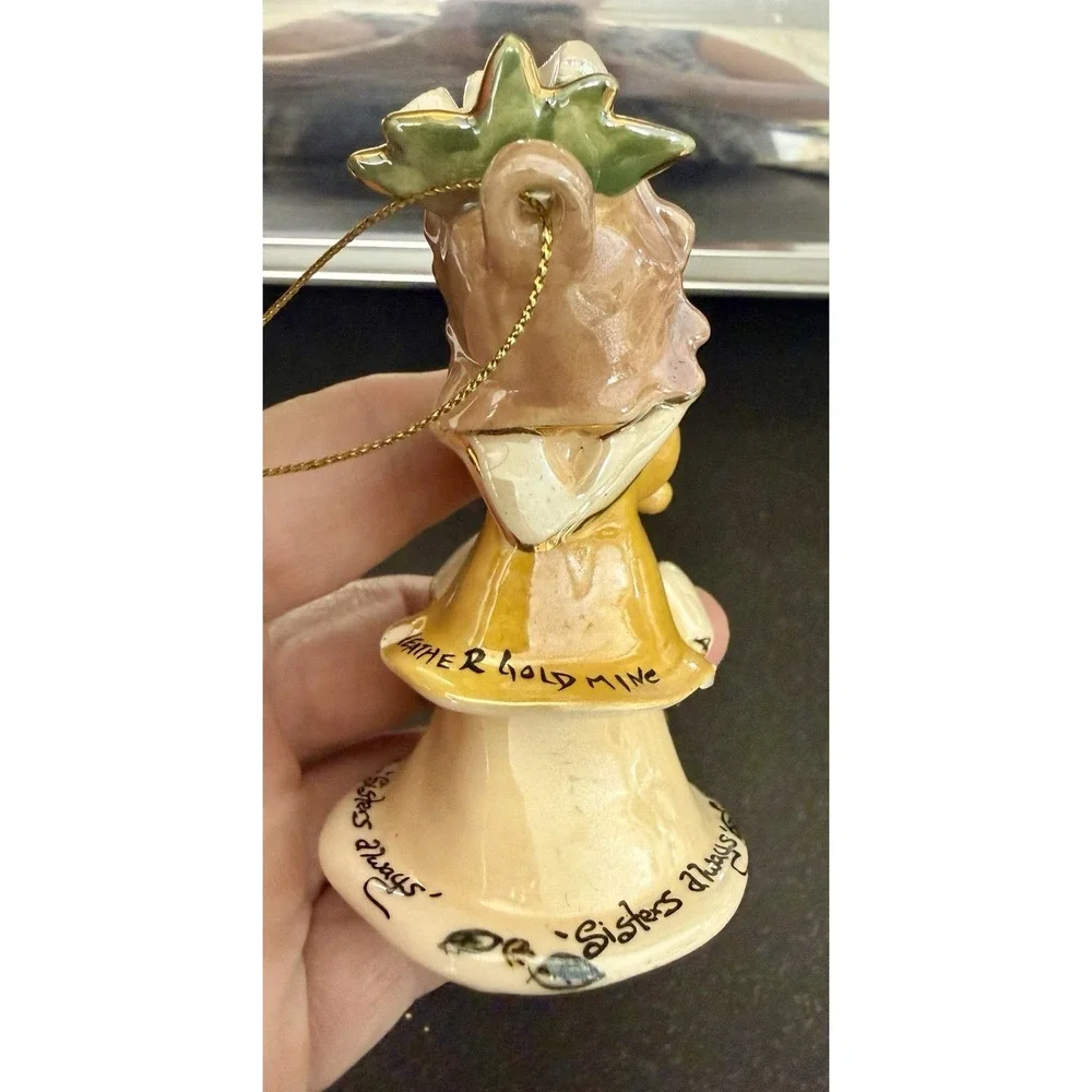 Blue Sky Corp Heather Goldminc Christmas  Ornament Sisters  NO BOX 2002